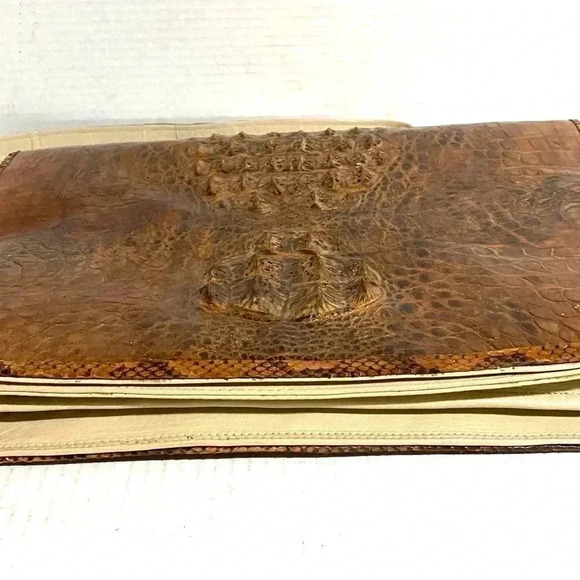 1960’s Gorgeous hornback crocodile skin shoulder  unisex iPad / briefcase, bag - Picture 3 of 8